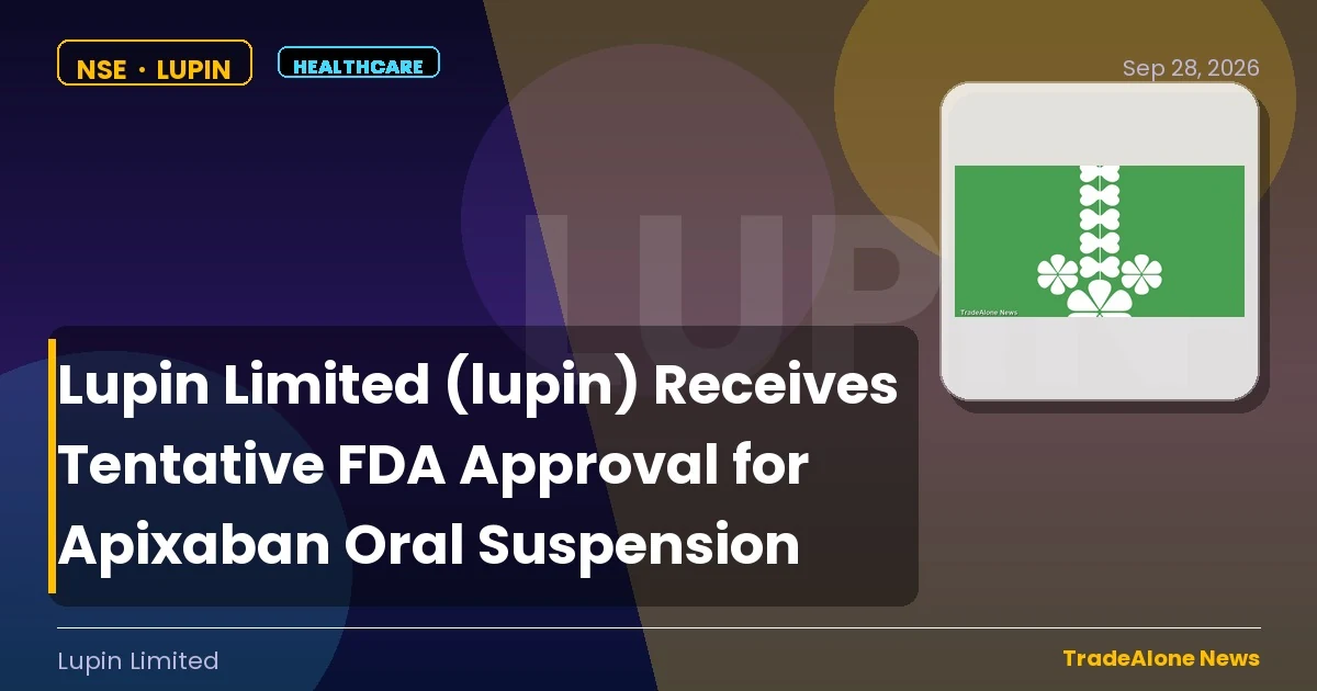 Lupin Limited NSE LUPIN FDA Approval