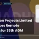 Madhucon Projects Limited NSE Madhucon 36th AGM