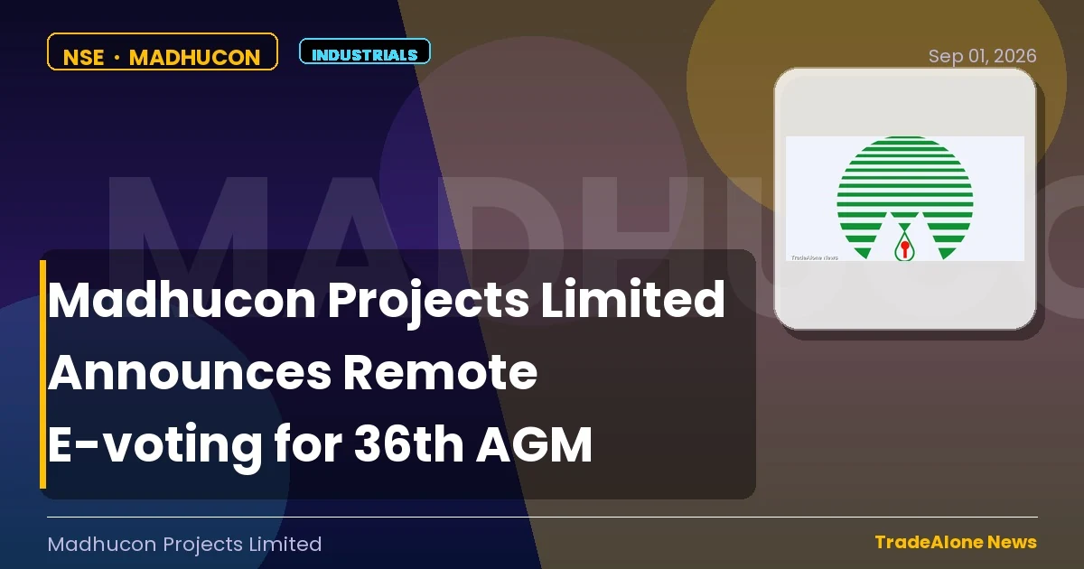 Madhucon Projects Limited NSE Madhucon 36th AGM