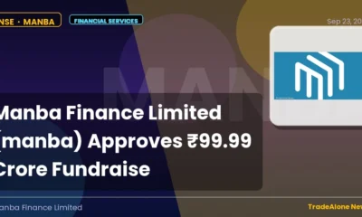 Manba Finance Limited NSE MANBA Fundraise ₹99.99 Crore