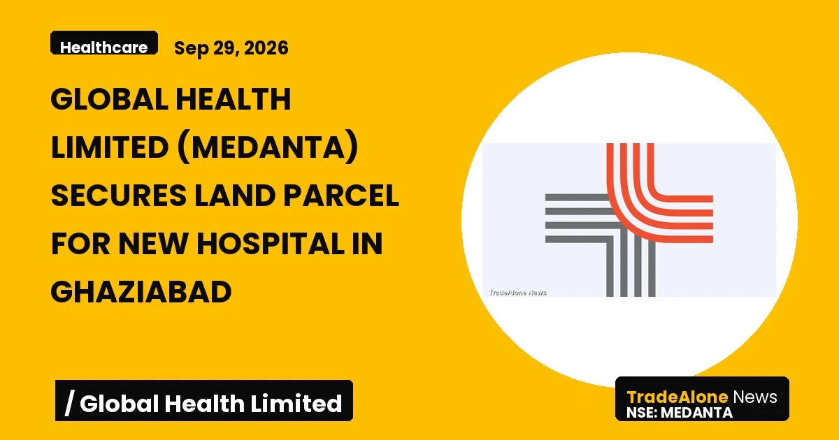 Global Health Limited Medanta Land Parcel September 2026
