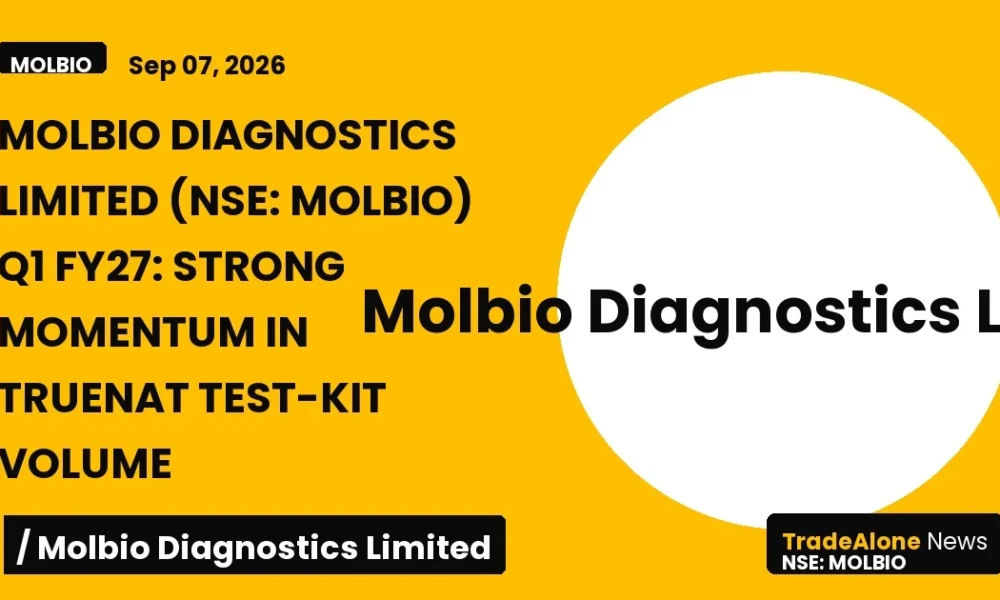 Molbio Diagnostics Limited NSE Molbio Q1 FY27 Results