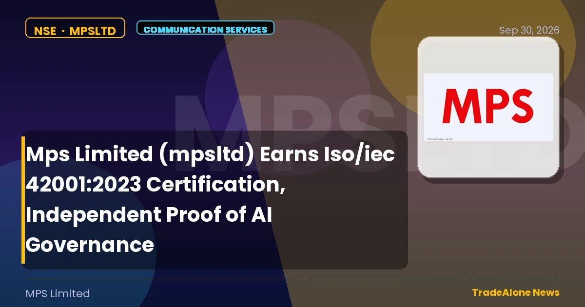 Mps Limited Mpsltd Iso/iec 42001:2023 Certification