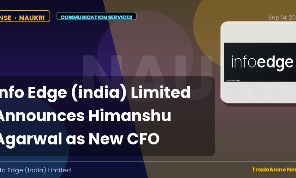 Info Edge (india) Limited Naukri New CFO