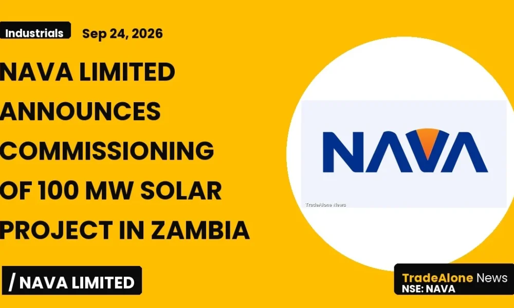 Nava Limited NSE NAVA Commissions 100 MW Solar