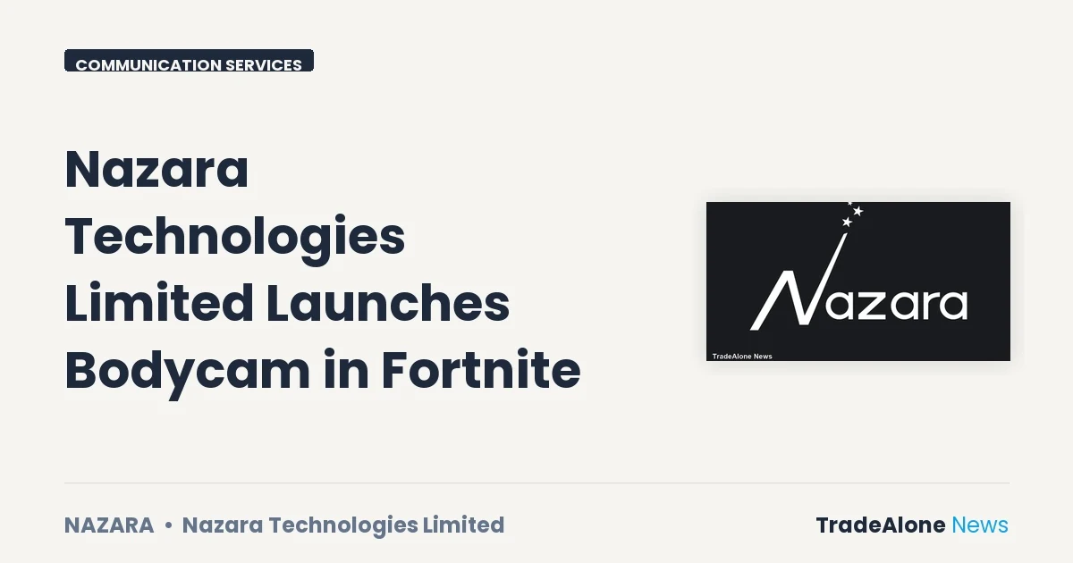 Nazara Technologies Limited Nazara Bodycam in Fortnite