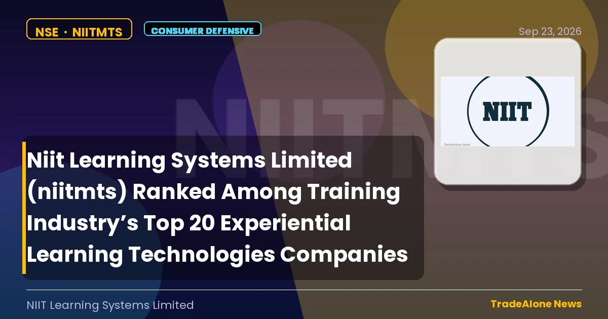 Niit Learning Systems Limited NSE Niitmts Top 20 Experiential Learning Technologies