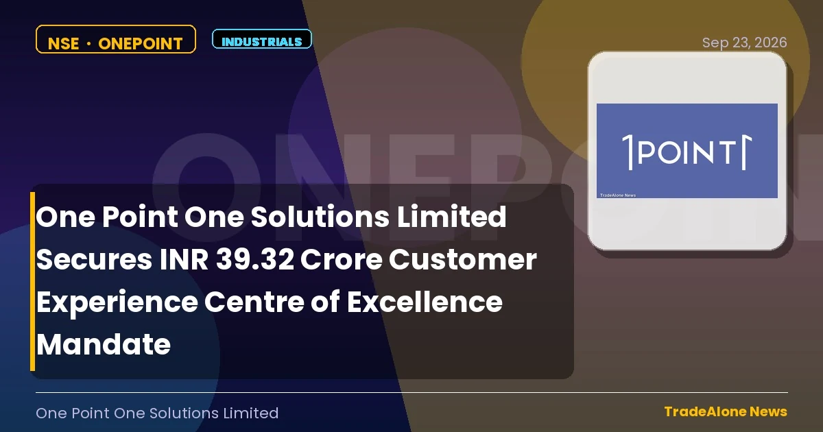 One Point One Solutions Limited NSE Onepoint Q3 FY27 Customer Experience Centre of Excellence