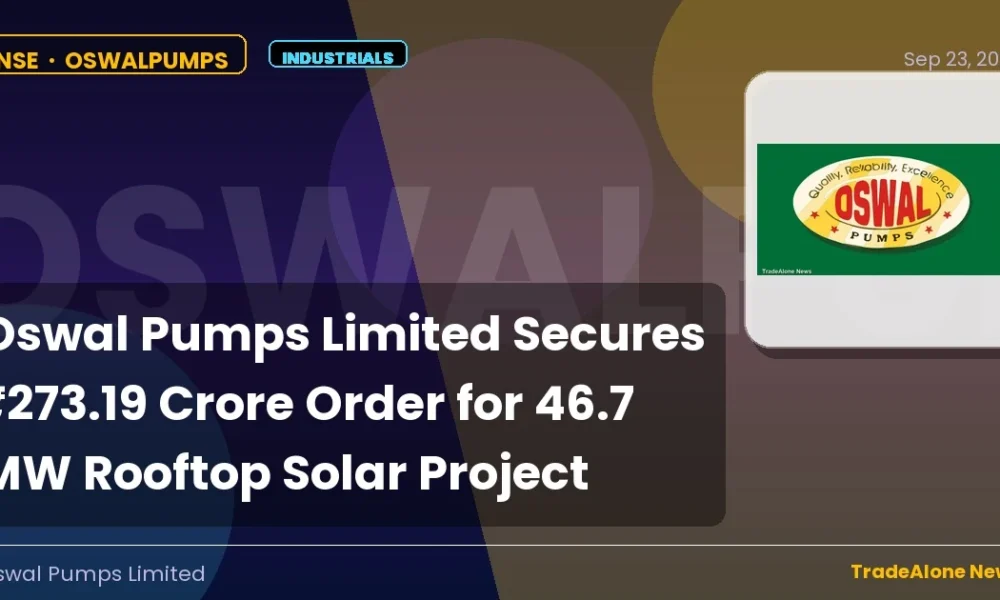 Oswal Pumps Limited Oswalpumps Q3 FY26 Order