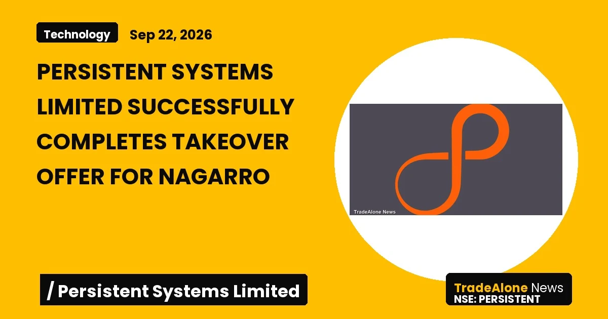 Persistent Systems Limited Persistent Q4 FY26 Takeover Offer