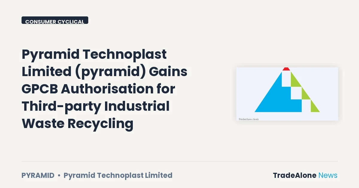 Pyramid Technoplast Limited Pyramid GPCB Authorisation