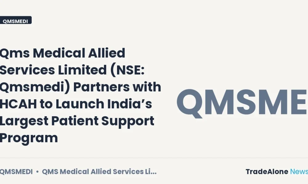 Qms Medical Allied Services Limited NSE Qmsmedi Partnership Event