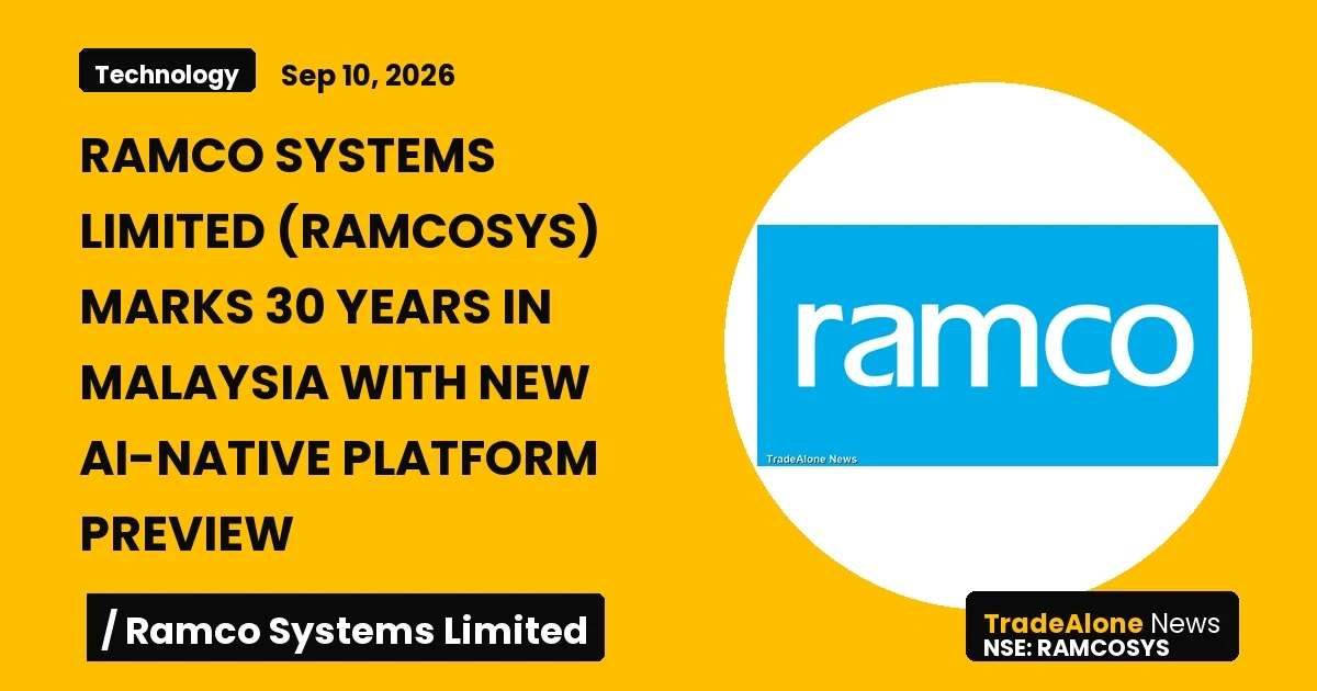 Ramco Systems Limited Ramcosys 30 Years Malaysia AI Platform
