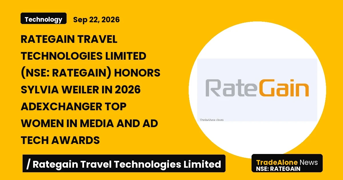 Rategain Travel Technologies Limited NSE Rategain Sylvia Weiler Honor 2026