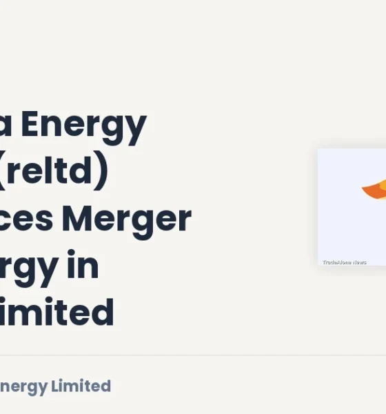 Ravindra Energy Limited RELTD Merger Energy in Motion Limited