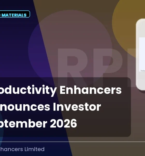Raghav Productivity Enhancers Limited RPEL Investor Meet September 2026