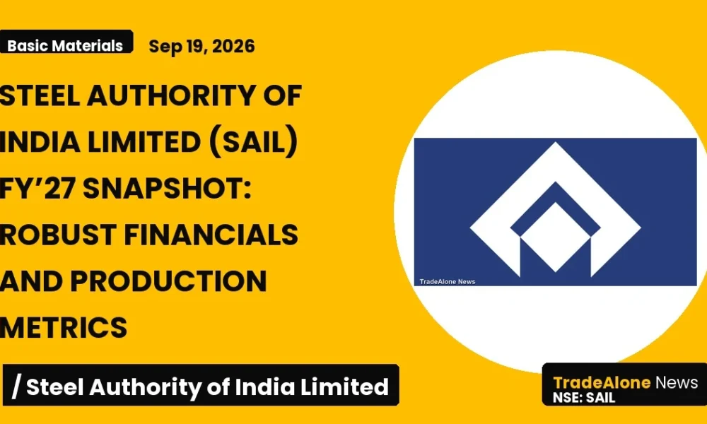 Steel Authority of India Limited SAIL FY27 Snapshot
