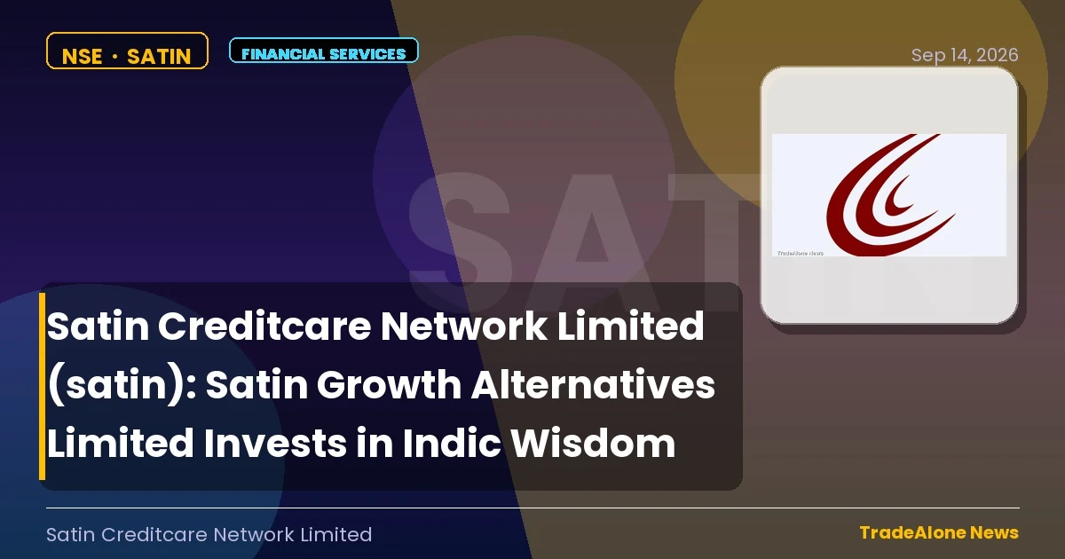 Satin Creditcare Network Limited SATIN Q3 FY26 Investment