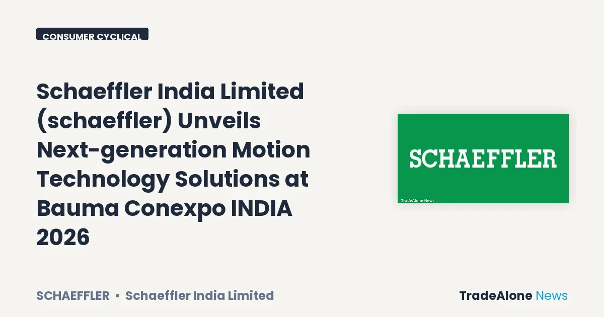 Schaeffler India Limited Schaeffler Next-generation Technology Solutions