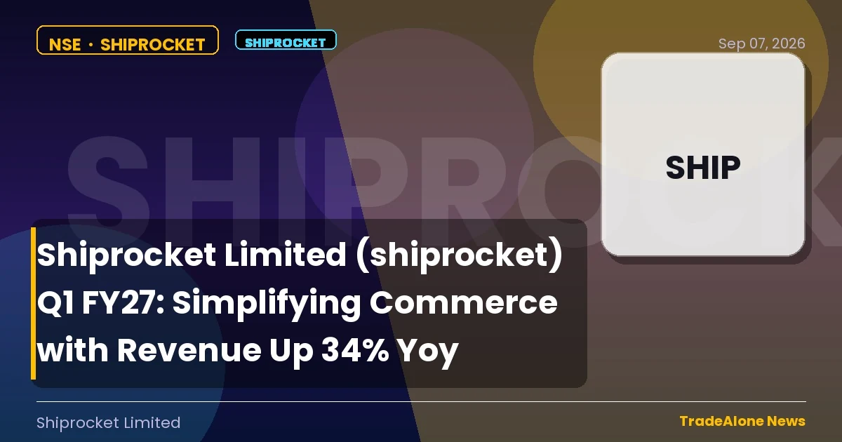 Shiprocket Limited Shiprocket Q1 FY27 Results