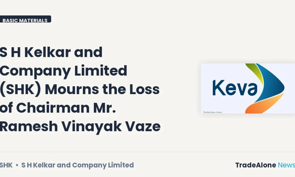 S H Kelkar and Company Limited SHK Chairman Death