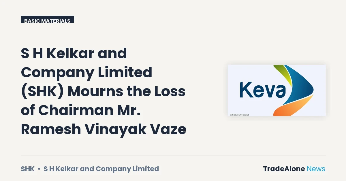 S H Kelkar and Company Limited SHK Chairman Death