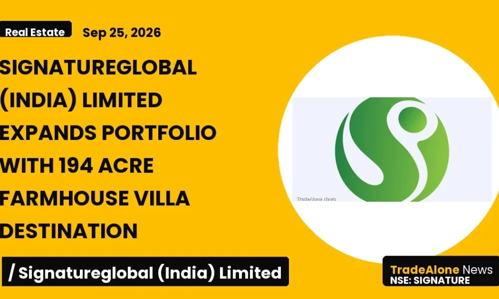 Signatureglobal (india) Limited Signature Q3 FY27 Expansion
