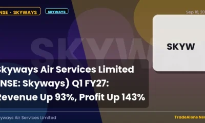 Skyways Air Services Limited NSE Skyways Q1 FY27 Results