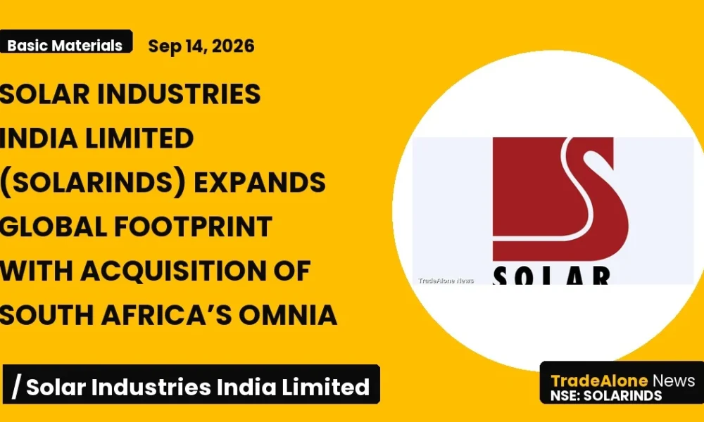Solar Industries India Limited Solarinds Acquisition of Omnia