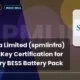 Spml Infra Limited Spmlinfra BESS Certification