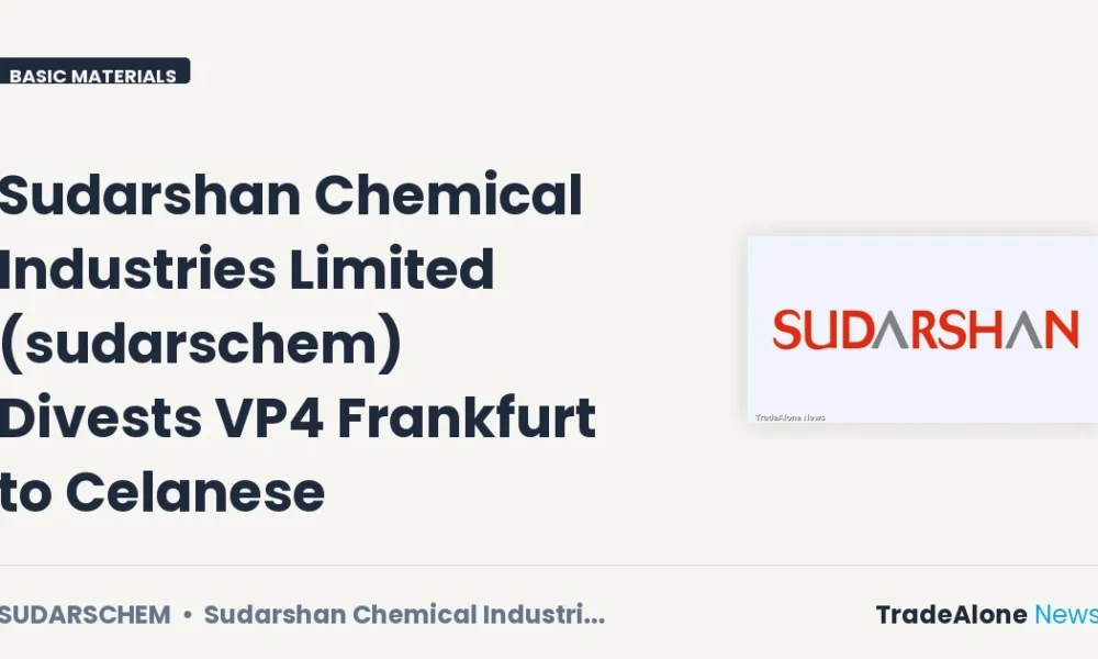 Sudarshan Chemical Industries Limited NSE Sudarschem Divestment