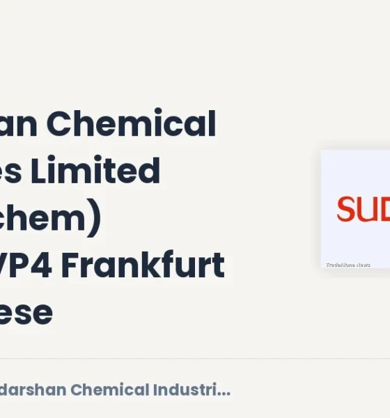 Sudarshan Chemical Industries Limited NSE Sudarschem Divestment