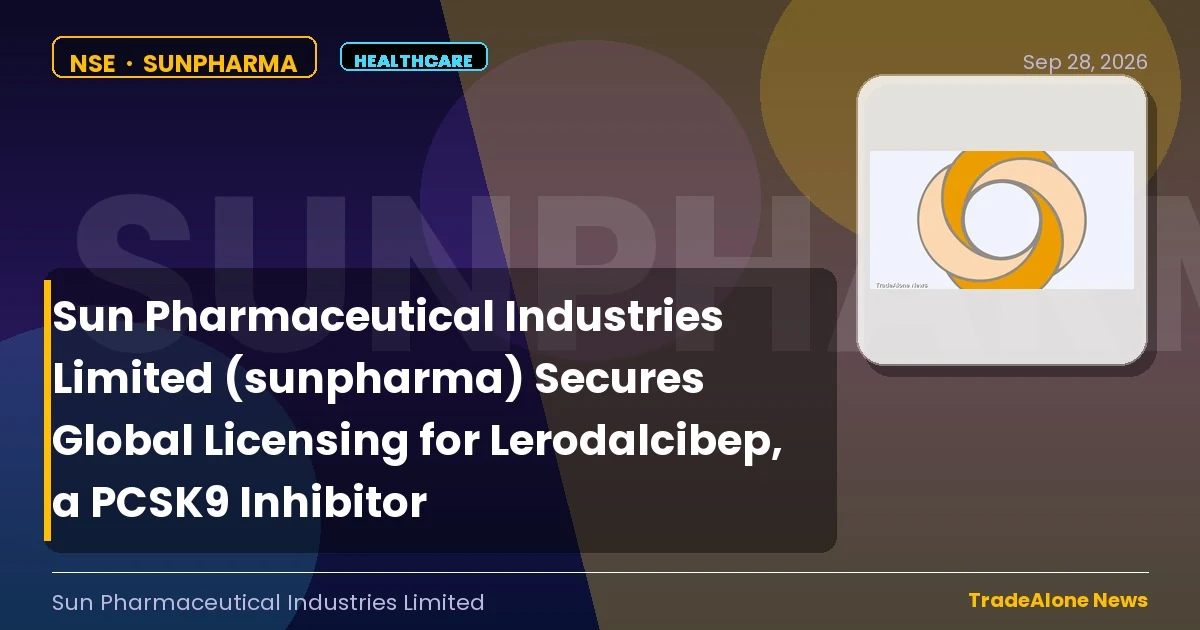 Sun Pharmaceutical Industries Limited Sunpharma Global Licensing Lerodalcibep