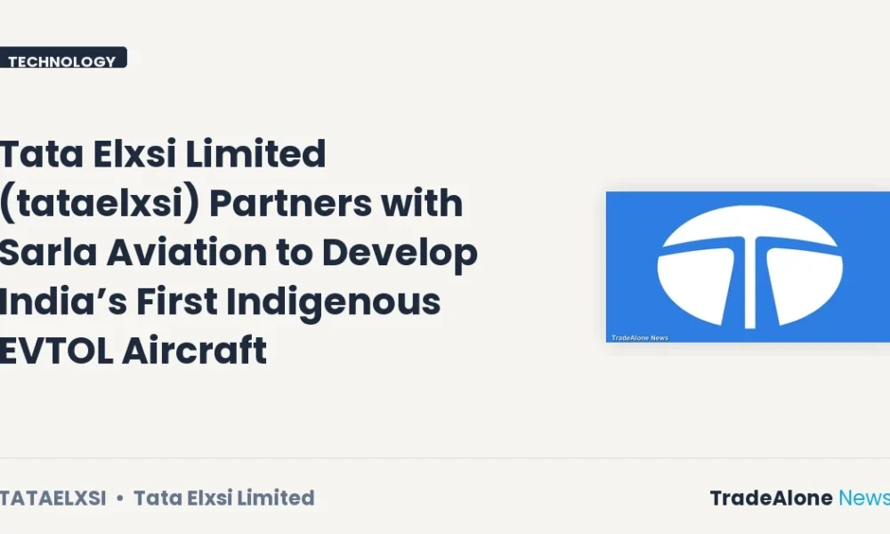 Tata Elxsi Limited Tataelxsi Evtol Partnership