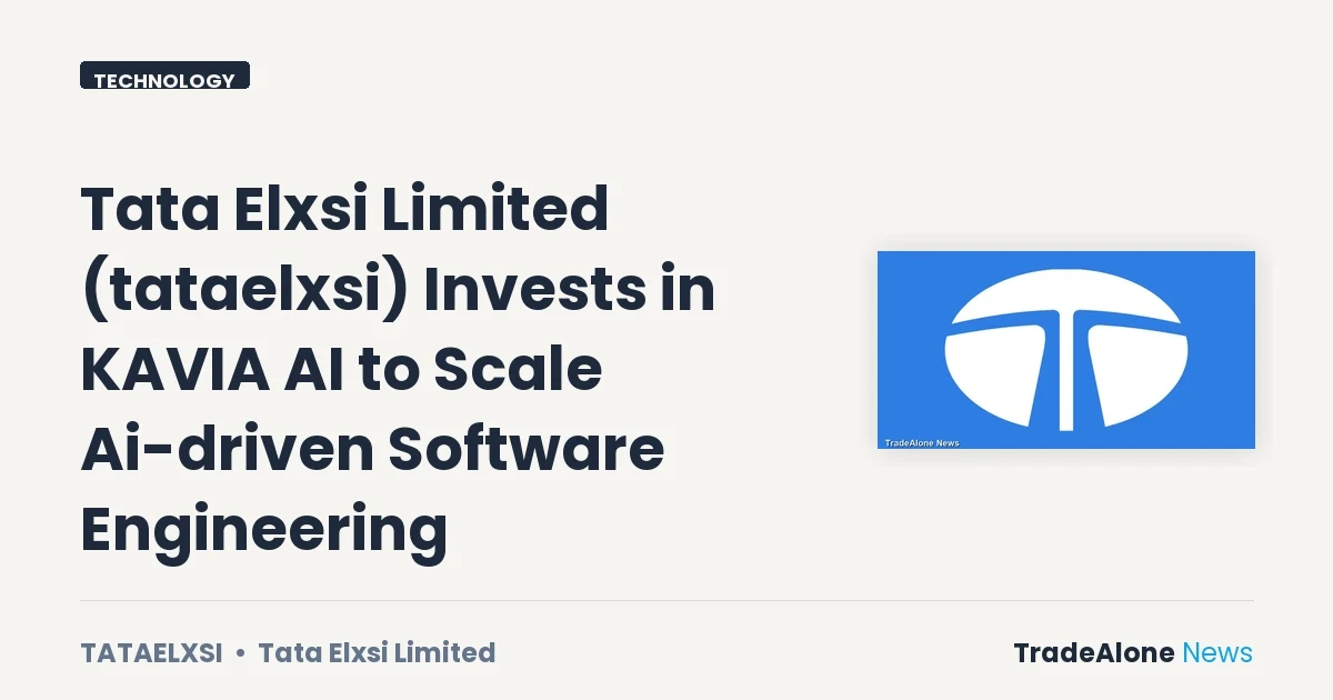 Tata Elxsi Limited Tataelxsi September 2026 Investment