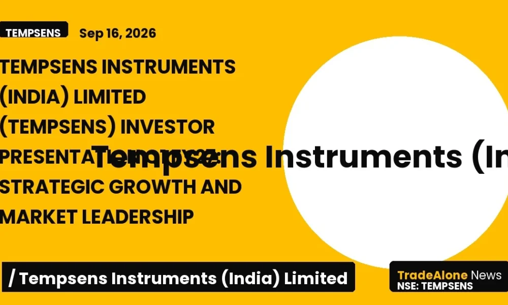 Tempsens Instruments (india) Limited Tempsens Q1 FY27