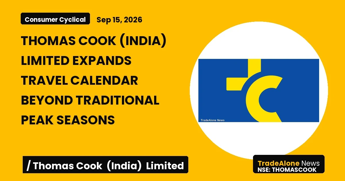 Thomas Cook (india) Limited Thomascook Expanding Travel Calendar September-october 2026