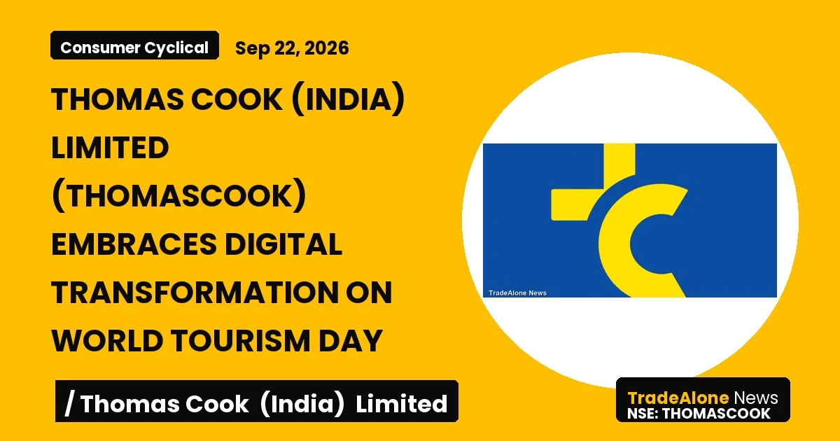 Thomas Cook (india) Limited Thomascook World Tourism Day 2026