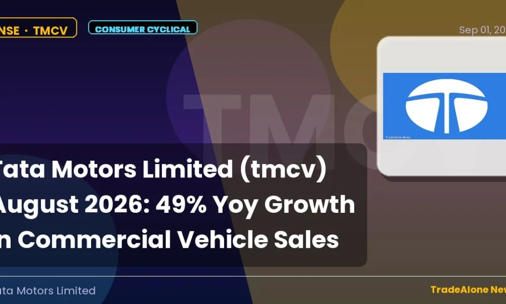 Tata Motors Limited TMCV August 2026 Sales