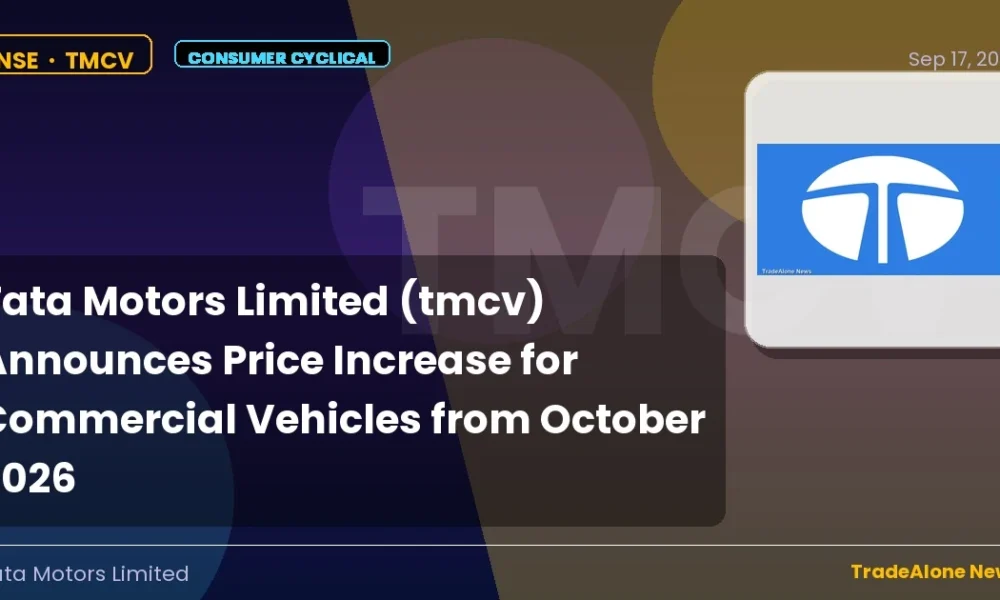 Tata Motors Limited TMCV Price Increase October 2026