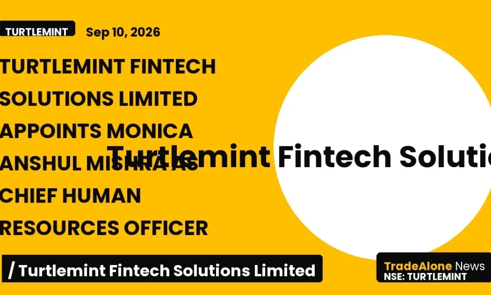 Turtlemint Fintech Solutions Limited Turtlemint CHRO Appointment