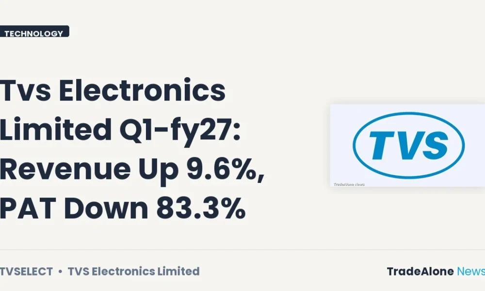 Tvs Electronics Limited Tvselect Q1 FY27 Results