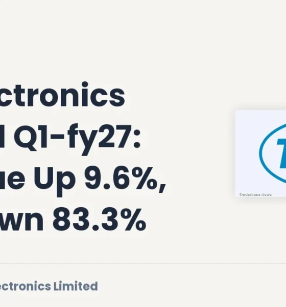 Tvs Electronics Limited Tvselect Q1 FY27 Results