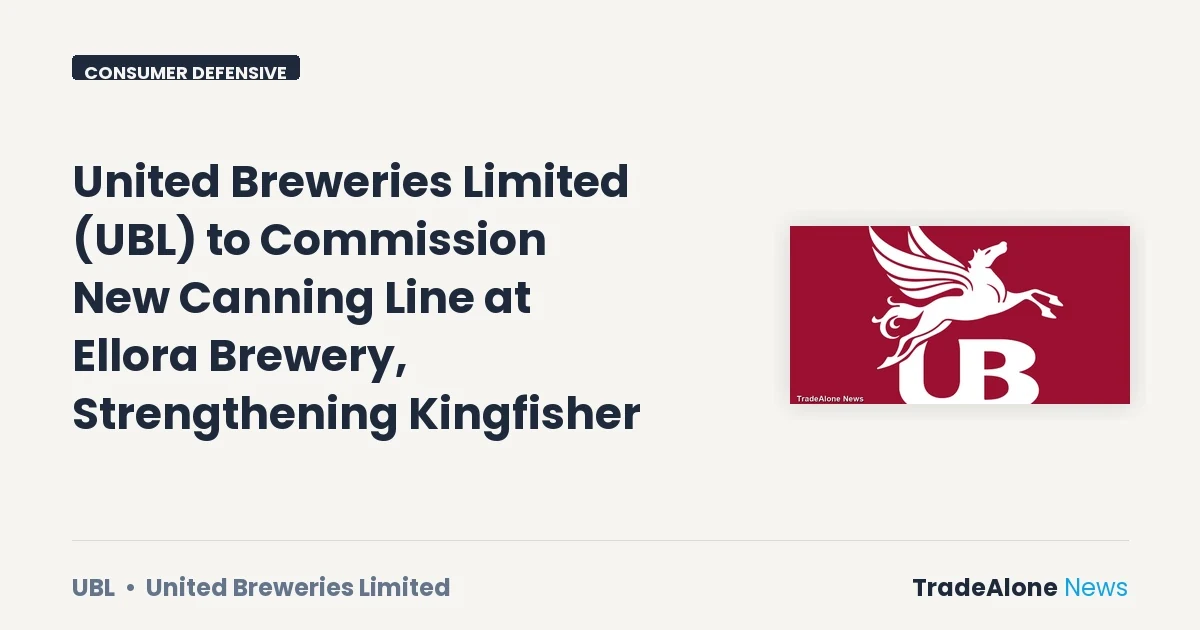 United Breweries Limited (UBL) New Canning Line Ellora Brewery
