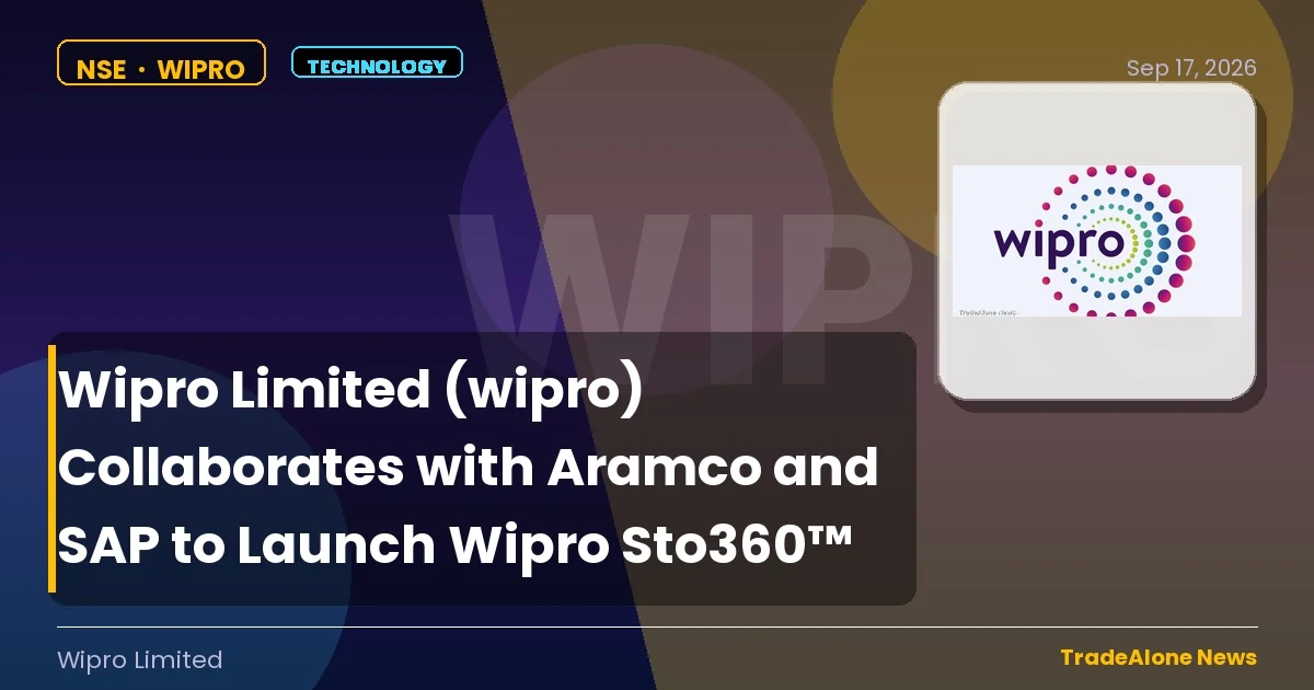 Wipro Limited WIPRO Collaboration Aramco SAP