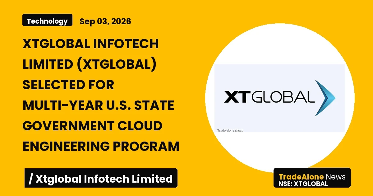 Xtglobal Infotech Limited Xtglobal Multi-year U.S. State Government Cloud Engineering Program