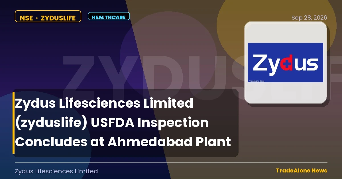 Zydus Lifesciences Limited Zyduslife September 2026 Inspection