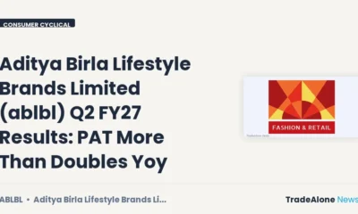 Aditya Birla Lifestyle Brands Limited ABLBL Q2 FY27 Results