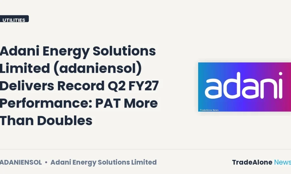 Adani Energy Solutions Limited Adaniensol Q2 FY27 Results