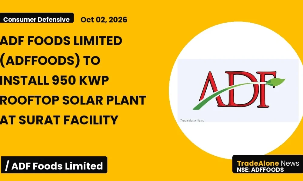 Adf Foods Limited NSE Adffoods October Event